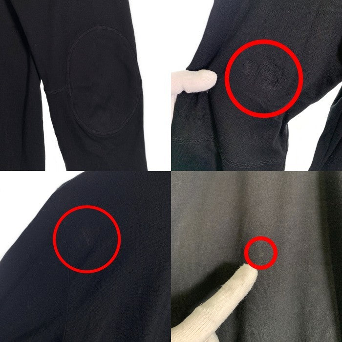 PRADA SPORT プラダスポーツ ハーフジップ プルオーバートップ 長袖 ブラック ポリエステル ラバーパッチ Size L 福生店