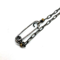JAM HOME MADE ジャムホームメイド シルバーチェーンネックレス 安全ピン SILVER Size 50cm 瑞穂店