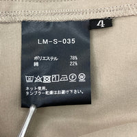 LA MOND ラモンド バンドカラーシャツ 長袖 ベージュ LM-S-035 Size 4 瑞穂店