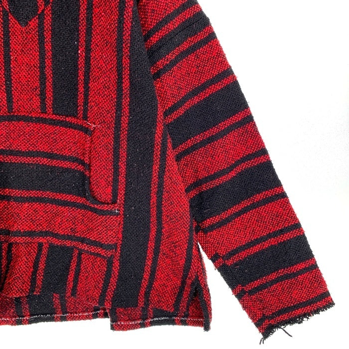 ブランド不明 プルオーバー メキシカンパーカー メキパー レッド Sise L XL相当 福生店