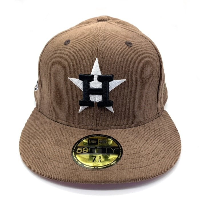 NEWERA ニューエラ HOUSTON ASTROS ヒューストンアストロズ 45th Anniversary コーデュロイ 59FIFTY ベースボールキャップ サイドパッチ ブラウン ベージュ Size 7 5/8 (60.6cm) 福生店