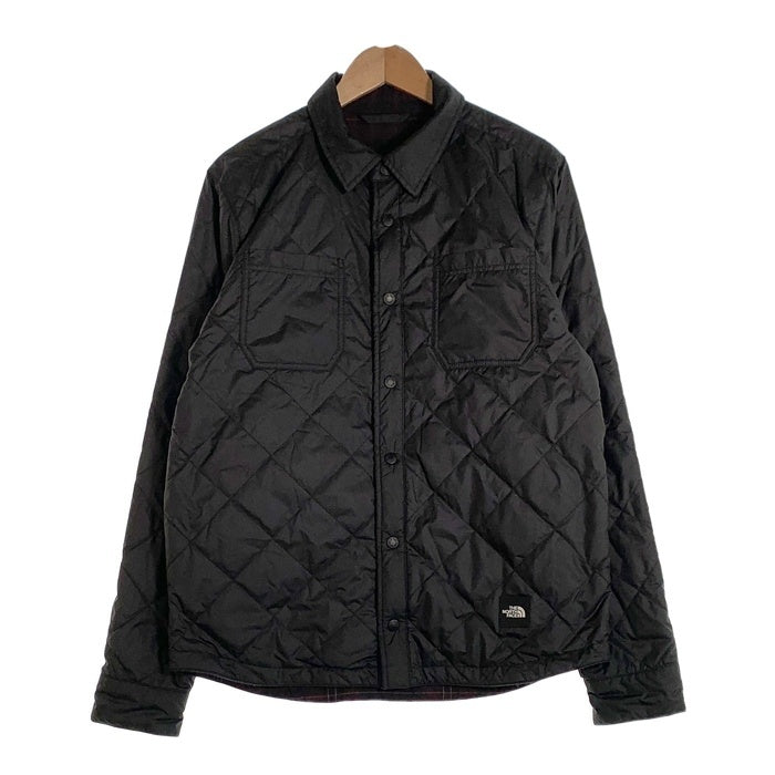 THE NORTH FACE ノースフェイス Fort Point Insulated Flannel リバーシブル キルティング フランネル ジャケット ブラック チェック スナップボタン NF0A3LZH Size M 福生店