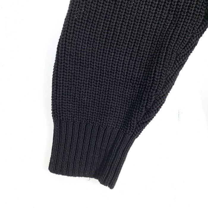 SUPREME シュプリーム 23AW Small Box Ribbed Sweater スモールボックス コットン セーター リブ クルーネック ブラック　Size M 福生店