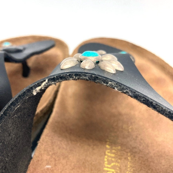 BIRKENSTOCK ビルケンシュトック HTC エイチティーシー RAMSES ラムゼス スタッズ ターコイズ サンダル ブラック size26.5cm 瑞穂店