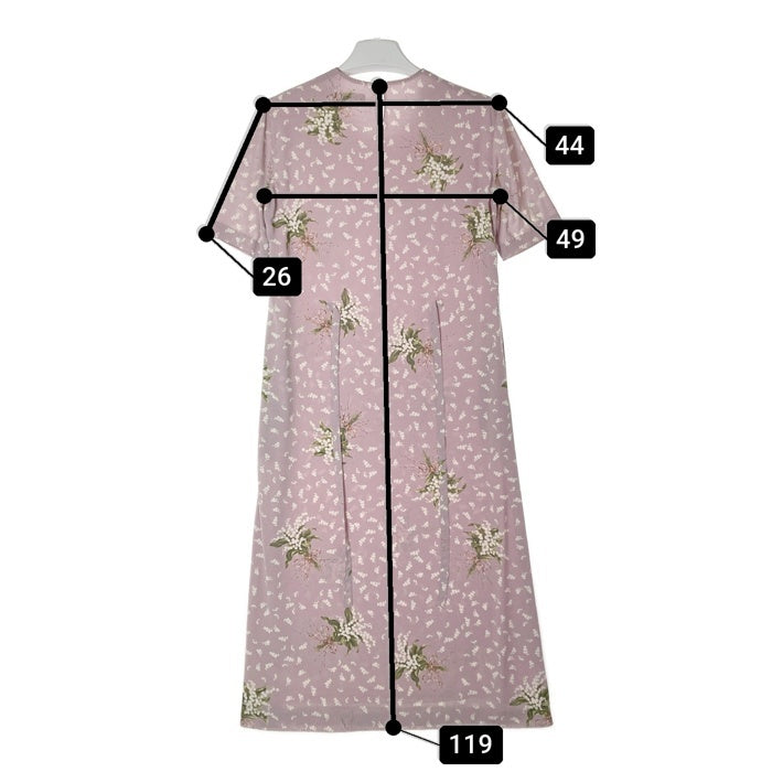 KANEKO ISAO カネコイサオ 花柄ロングワンピース パープル size- 瑞穂店