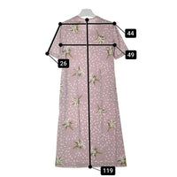 KANEKO ISAO カネコイサオ 花柄ロングワンピース パープル size- 瑞穂店