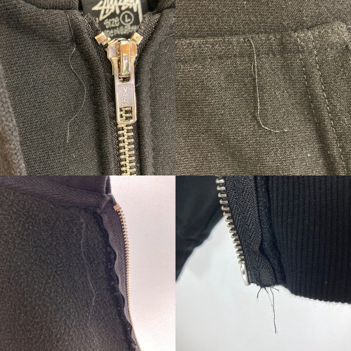 STUSSY ステューシー ワールドツアー ジップパーカー ブラック SizeL 瑞穂店