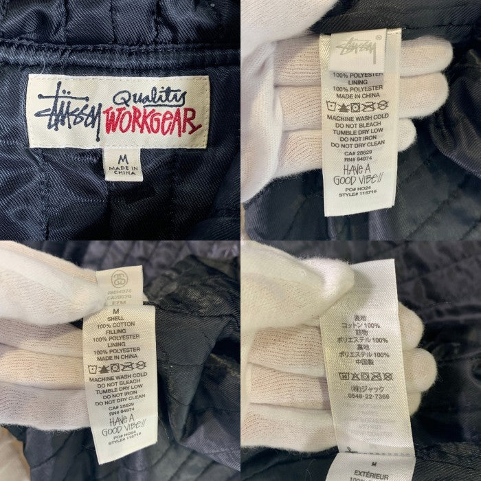 STUSSY ステューシー INSULATED CANVAS WORK JACKET キャンバス ワーク ジャケット ナチュラル  Size M 福生店