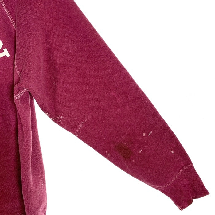 60's Champion チャンピオン WHEATON COLLEGE プリント ラグランスリーブ クルーネックスウェットトレーナー バーガンディ C中ランタグ Size L 福生店