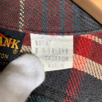 70's BIG YANK ビッグヤンク Plaid Flannel Shirt チェック フランネルシャツ レッド イエロー ブラウン Size S 福生店