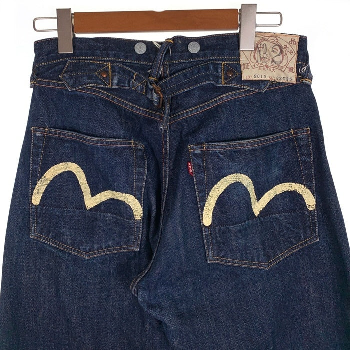 EVISU エヴィス No.2 ダブルニー デニムパンツ シンチバック カモメペイント インディゴ Lot.2013 Size 32×35 福生店