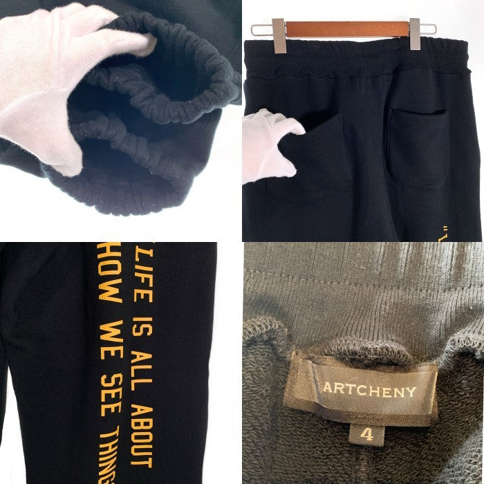 EXAMPLE エグザンプル ARTCHENY アーケニー SWEAT PANTS スウェットパンツ ブラック Size 4 福生店