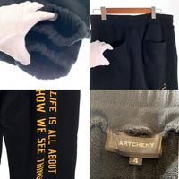 EXAMPLE エグザンプル ARTCHENY アーケニー SWEAT PANTS スウェットパンツ ブラック Size 4 福生店