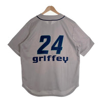 Fanatics ファナティックス Seattle Mariners シアトルマリナーズ KEN GRIFFEY Jr. HOME GAME別注 スニーカーYoutuber SOSHI氏監修 TURN A HEAD THE CLOCK BASEBALL JERSEY #24 半袖 ターン ヘッド ザ クロック ベースボール ジャージー グレー Size XL 福生店