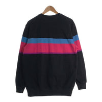 PALACE パレス 17FW Palace Jean  刺繍 クルーネック スウェット ブラック ピンク ブルー Size L 福生店