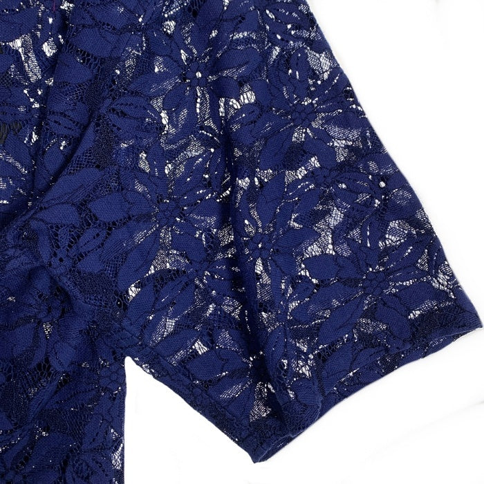 Needles ニードルズ 23SS CABANA SHIRT FLOWER 花柄レース 半袖シャツ ブルー MR252 Size XL 福生店