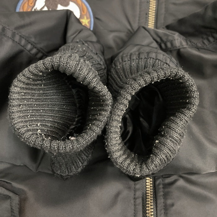 PEANUTS ピーナッツ スヌーピー フライトジャケット  MA-1 ブラック M 瑞穂店