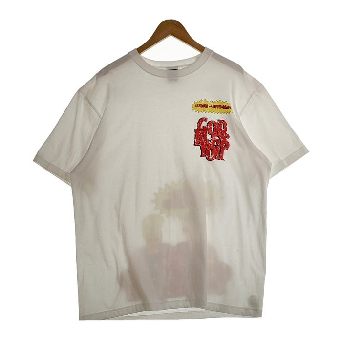 GOD BLESS YOU ゴッドブレスユー EXAMPLE エグザンプル BEAVIS AND BUTT-HEAD ビーバス・アンド・バットヘッド 半袖 Tシャツ ホワイト Size XX-LARGE 福生店