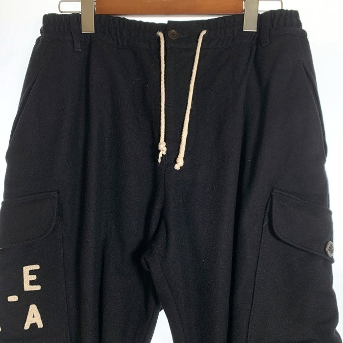 EMPORIO ARMANI エンポリオアルマーニ ウール ポリアミド カーゴパンツ ブラック 厚手 Size 46 福生店