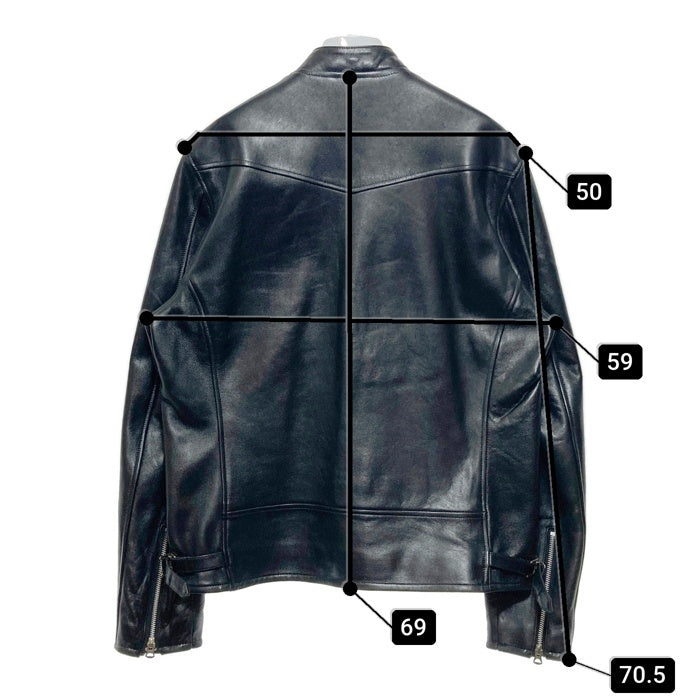 Schott ショット 70’S SINGLE RIDERS JACKET シングルライダースジャケット シープスキン ブラック 3111052 Size 2XL 瑞穂店