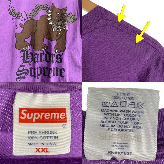 SUPREME シュプリーム 23SS Hardies Dog Tee ハーディーズドッグ Tシャツ パープル Size XXL 福生店
