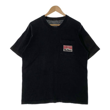 90's Marlboro マルボロ MAT アドベンチャーチーム ポケットTシャツ ブラック タグ切れ Size XL 相当 福生店