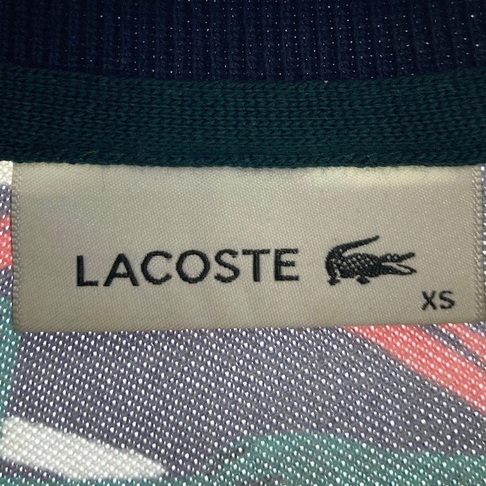 LACOSTE ラコステ ワニ×テニスボール総柄 ポロシャツ ネイビー sizeXS 瑞穂店