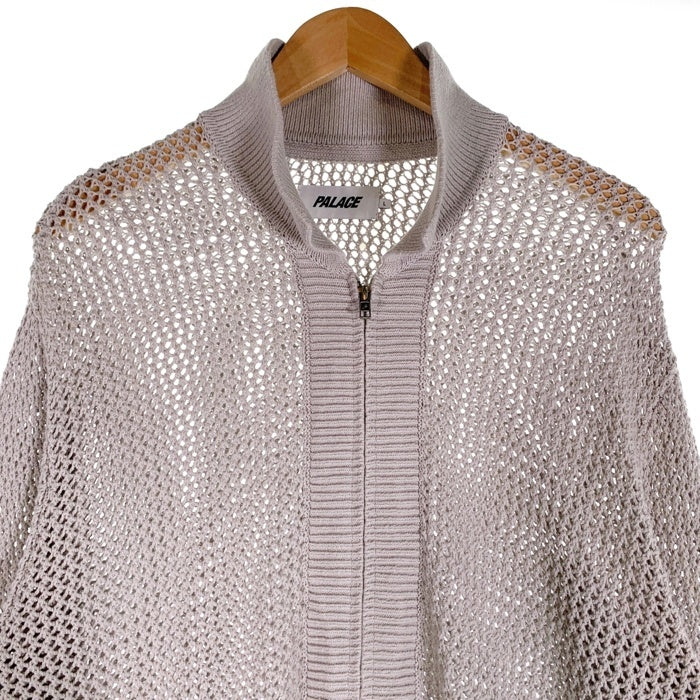 PALACE パレス 24SS RIB KNIT ジップアップ ニット ジャケット グレー Size L 福生店