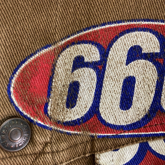 Supreme シュプリーム 17SS 666 Denim Trucker Jacket Gジャン 総柄 ブラウン sizeL 瑞穂店