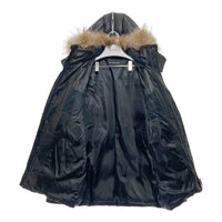 SEDUCTION de NICOLE  オールレザーダウンジャケット　ブラック  48 ※色ヤケあり 瑞穂店