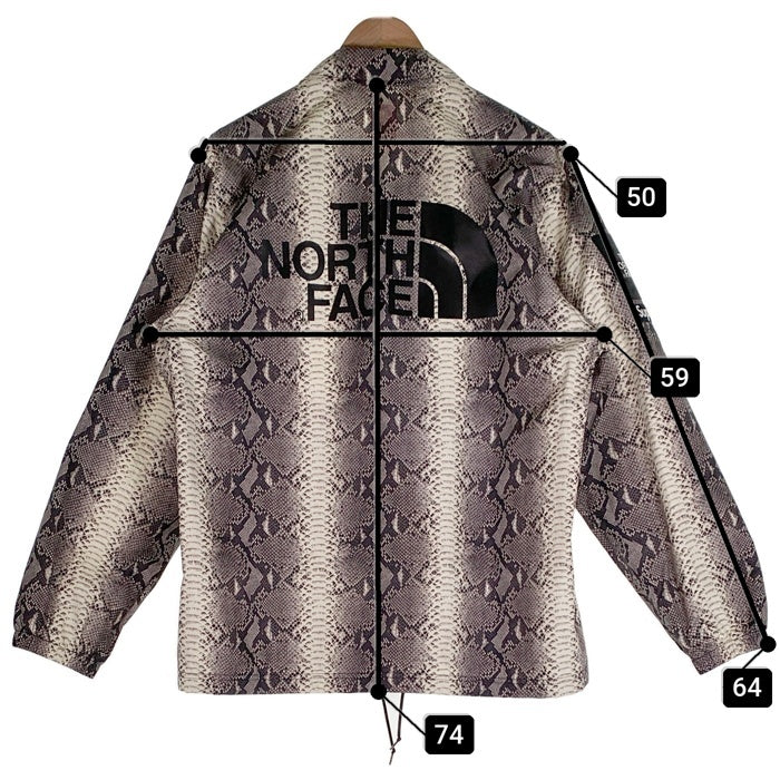 SUPREME シュプリーム 18SS THE NORTH FACE ノースフェイス Snakeskin Taped Seam Coaches Jacket スネークスキン テープドシーム コーチジャケット ブラック NP11803I Size L 福生店