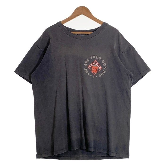 90's RED DOG レッドドッグ プリントTシャツ フェードブラック USA製 TENNESSEE RIVER GOLD Size XL 福生店