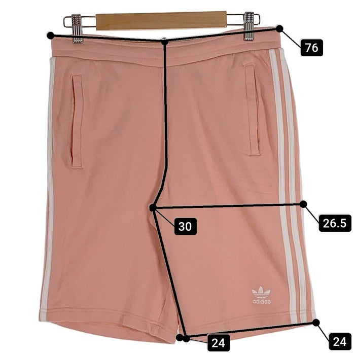 adidas アディダス SST SHORTS スリープストライプ ショートパンツ コットン ピンク CW2440 Size JP M 福生店