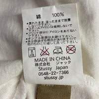 STUSSY ステューシー Schott ショット 100周年 BUILT FOR THE LONG HAUL!! Tシャツ ホワイト sizeL★汚れ有 瑞穂店