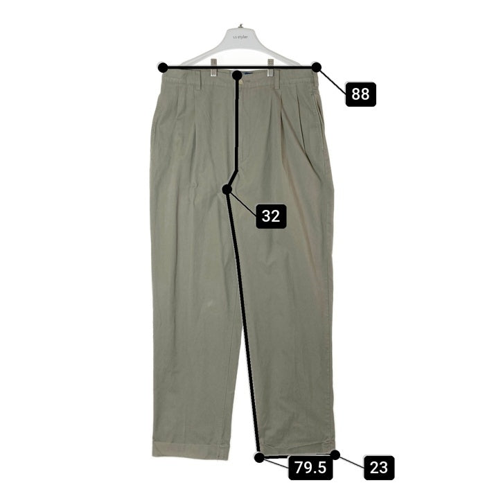 Polo Ralph Lauren ポロラルフローレン HAMMOND ツータックチノパンツ カーキ size35 瑞穂店