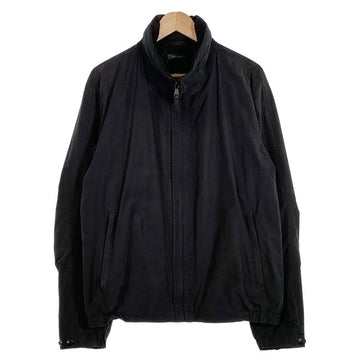 PERRY ELLIS PORTFOLIO ペリーエリス ポートフォリオ コットン ナイロン ジップアップジャケット ブラック 古着 Size L 福生店