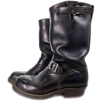 Wesco ウエスコ BOSS ボス レザーエンジニアブーツ ブラック スチールトゥ ビブラム430 11/07 Size 9E (27cm) 福生店