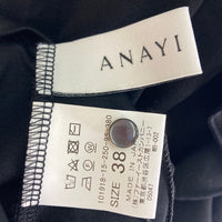 ANAYI アナイ 袖フリル 半袖カットソー ブラック size38 瑞穂店