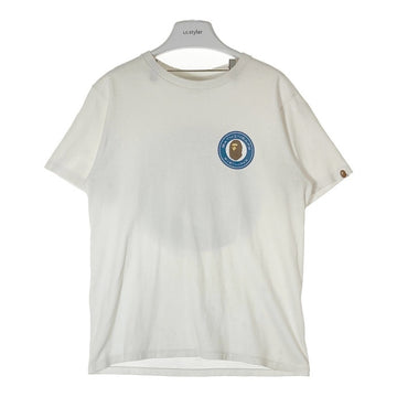 A BATHING APE アベイシングエイプ サル サークルプリント Tシャツ ホワイト sizeM 瑞穂店