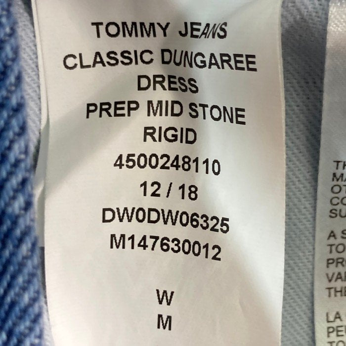 TOMMY JEANS トミージーンズ 4500248110 classic dungaree dress クラシックダンガリードレス デニムジャンパースカート インディゴ sizeM 瑞穂店