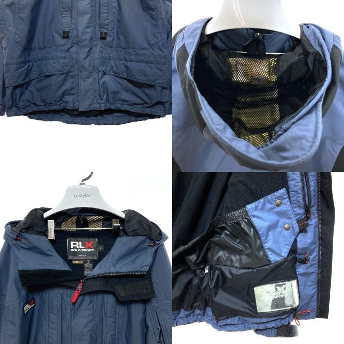 RLX POLO SPORT ポロスポーツ ラルフローレン GORE-TEX ゴアテックス ナイロン マウンテンパーカー ネイビー Size XL 瑞穂店