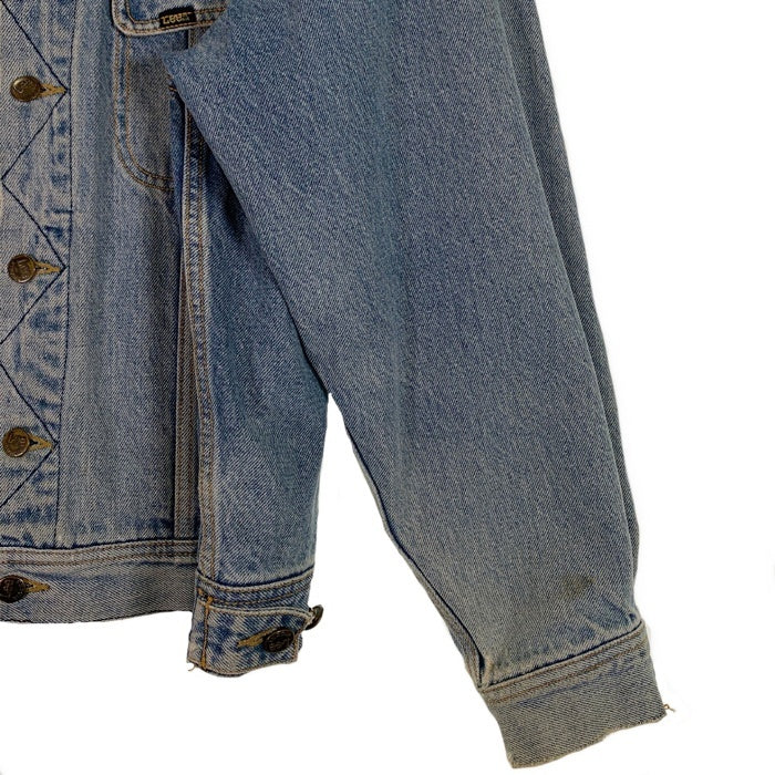 90's Lee リー デニムジャケット インディゴ レザーパッチ Size L 相当 福生店