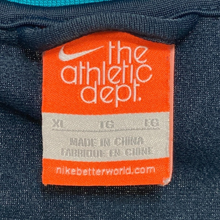 NIKE ナイキ カラー切替 トラックジャケット ネイビーxターコイズ sizeXL 瑞穂店