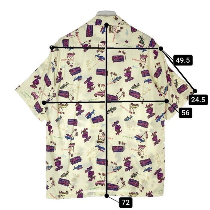 AVIREX アヴィレックス AVIATOR'S DINER ALOHA アロハシャツ クリーム sizeM 瑞穂店