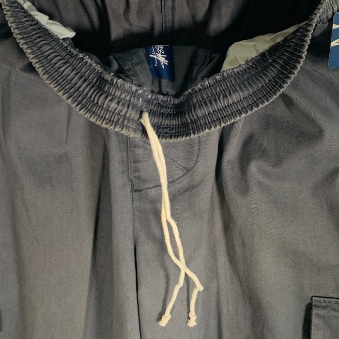 90's STUSSY ステューシー イージーワイド カーゴパンツ ビーチ チャコールグレー カンボジア製 紺タグ Size XL 福生店
