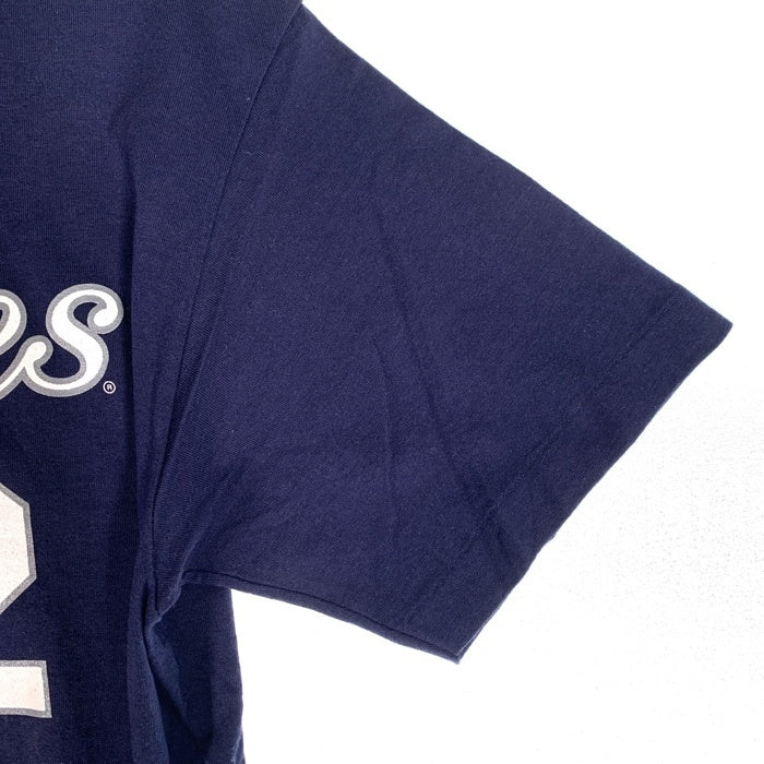 90's majestic マジェスティック Newyork Yankees ニューヨーク ヤンキース JETTER 2 半袖 Tシャツ ネイビー USA製 Size L 福生店
