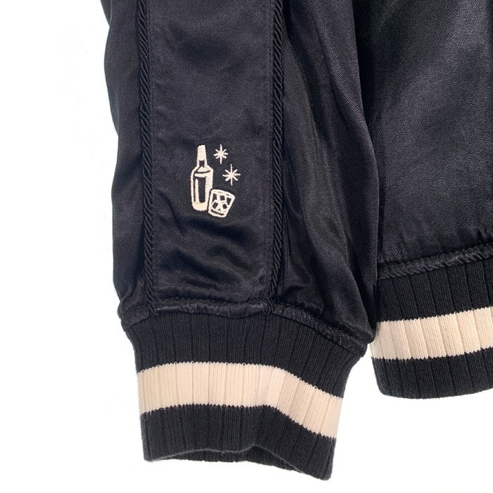 HYSTERIC GLAMOUR ヒステリックグラマー 16SS 野口強 刺繡 スーベニアジャケット スカジャン ブラック レーヨン 0261AB12 Size L 福生店