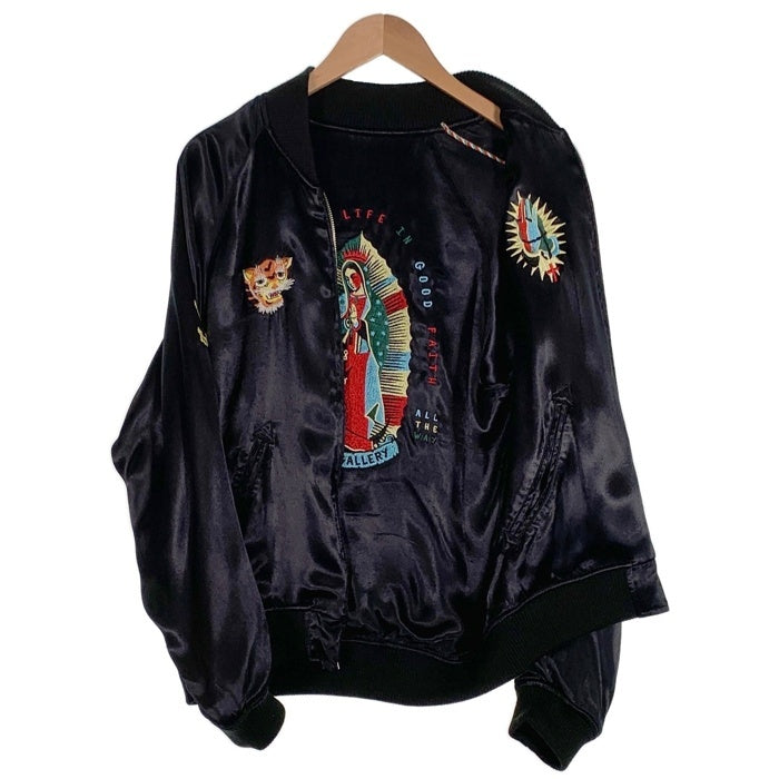 RUDE GALLARY TOKYO ルード ギャラリー トウキョウ 21AW OTO SKULL × MEX MARIA REVERSIBLE SOUVENIR JACKET マリア リバーシブル スーベニア ジャケット スカジャン ブラック Size 2 (Sサイズ） 福生店