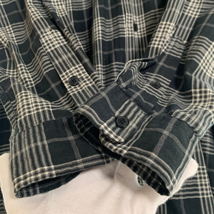 90's Polo by Ralph Lauren ポロラルフローレン BENFORD チェックシャツ ブラック ホワイト Size XXL 福生店