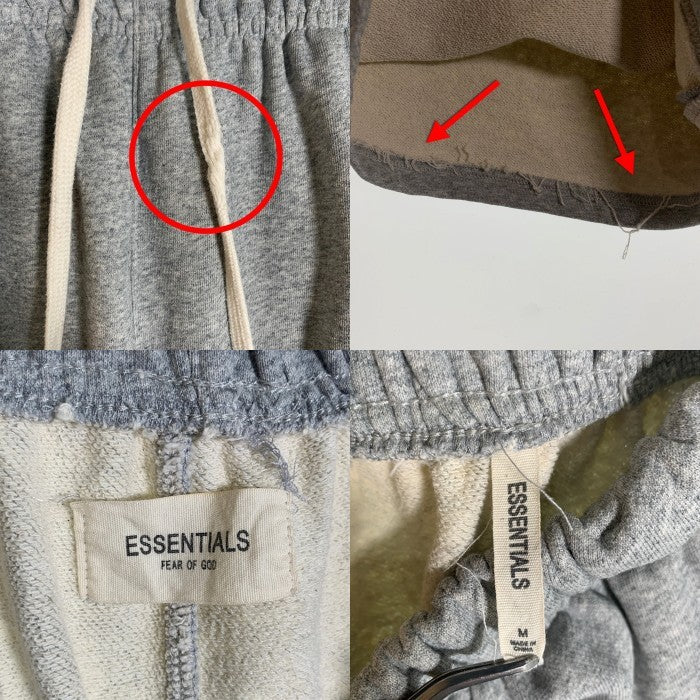FOG ESSENTIALS フォグ エッセンシャルズ スウェット ハーフパンツ ショーツ グレー Size M 福生店